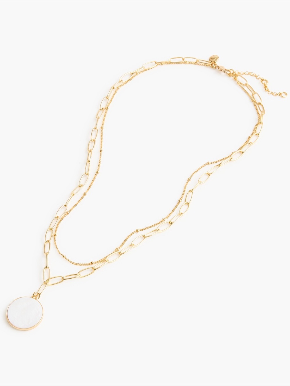 J crew Circle Pendant Layering Necklace For Women